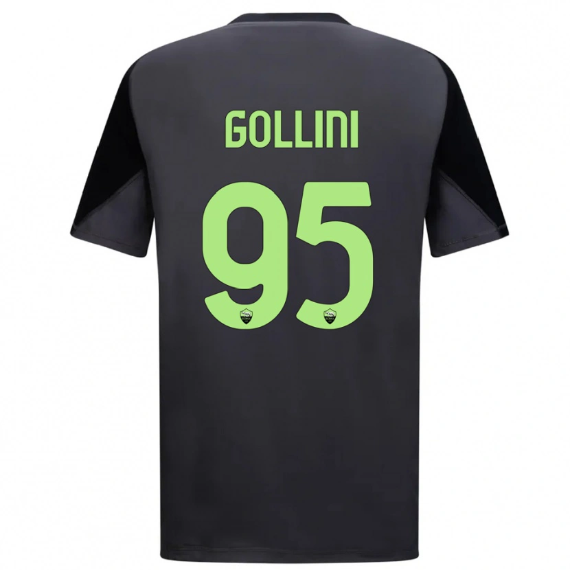 Danxen Kinderen Pierluigi Gollini #95 Zwart Licht Groen Keepersshirt 2025/26 T-Shirt België