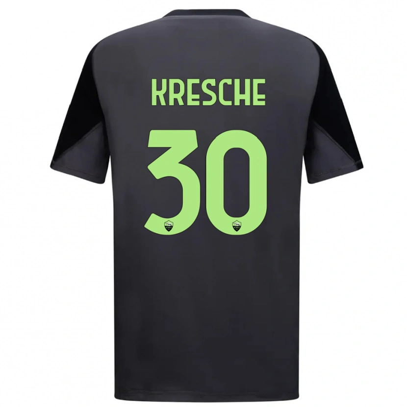 Danxen Kinderen Isabella Kresche #30 Zwart Licht Groen Keepersshirt 2025/26 T-Shirt België