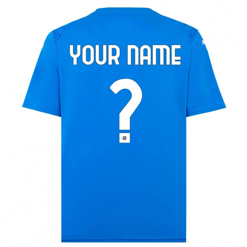 Danxen Kinderen US Sassuolo Blauw Wit Keepersshirt 2025/26 T-Shirt België