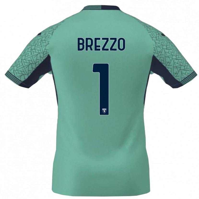 Danxen Kinderen Matteo Brezzo #1 Blauw Lagune Keepersshirt 2025/26 T-Shirt België