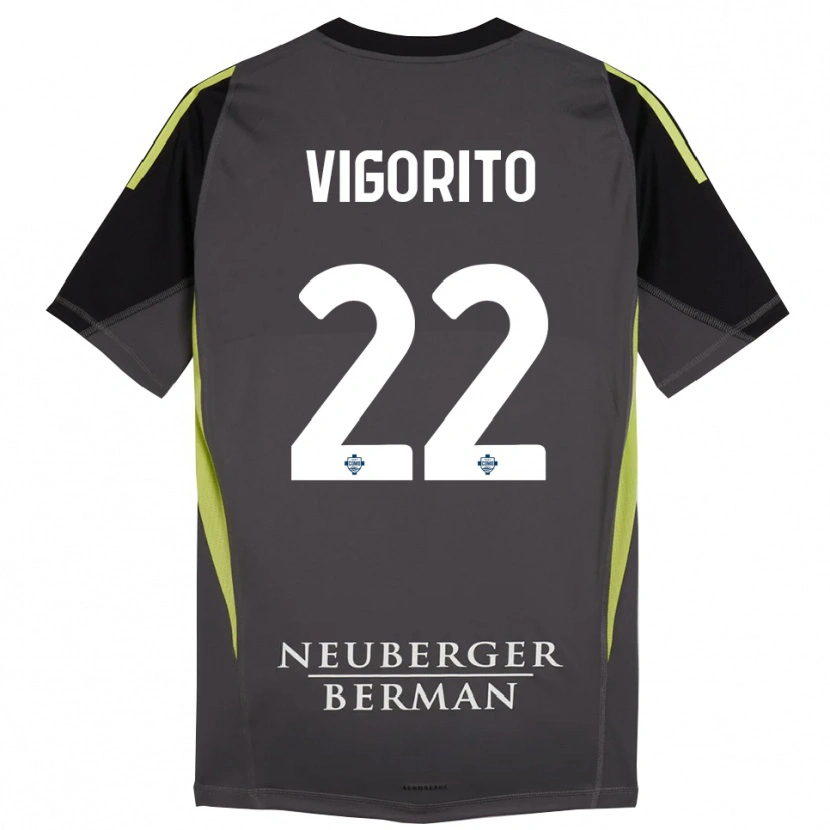 Danxen Kinderen Mauro Vigorito #22 Zwart Licht Groen Keepersshirt 2025/26 T-Shirt België