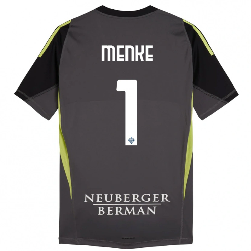 Danxen Kinderen Henrique Menke #1 Zwart Licht Groen Keepersshirt 2025/26 T-Shirt België