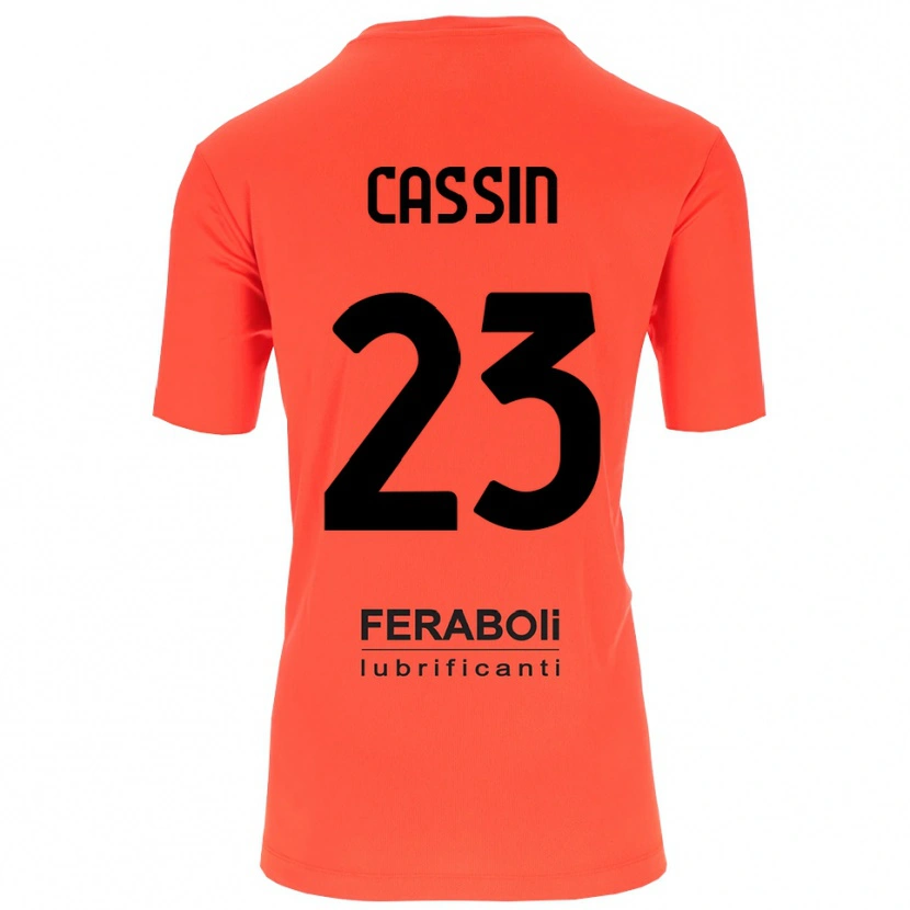 Danxen Kinderen Marco Cassin #23 Oranje Rood Zwart Keepersshirt 2025/26 T-Shirt België