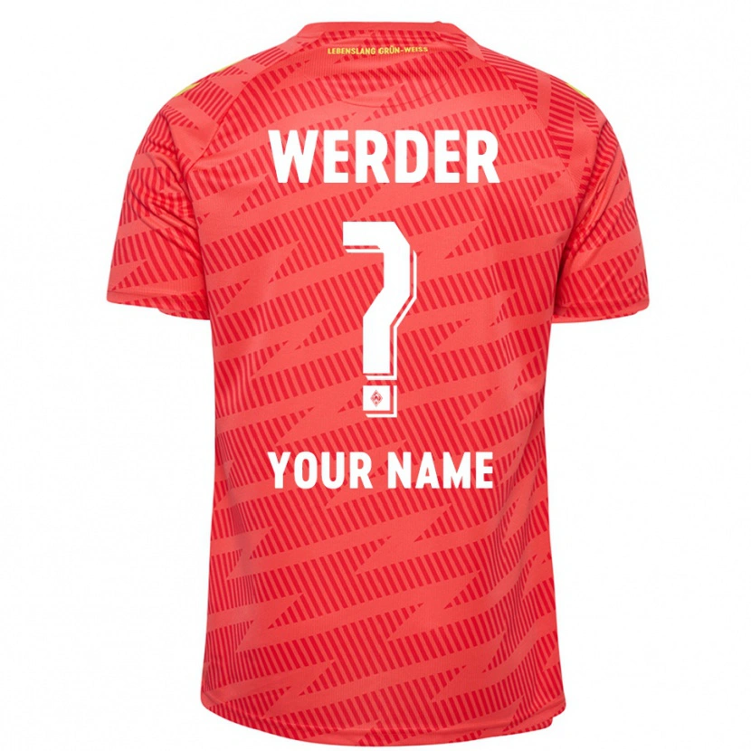 Danxen Kinderen Werder Bremen Rood Geel Keepersshirt 2025/26 T-Shirt België