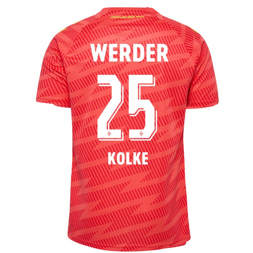 Danxen Kinderen Markus Kolke #25 Rood Geel Keepersshirt 2025/26 T-Shirt België