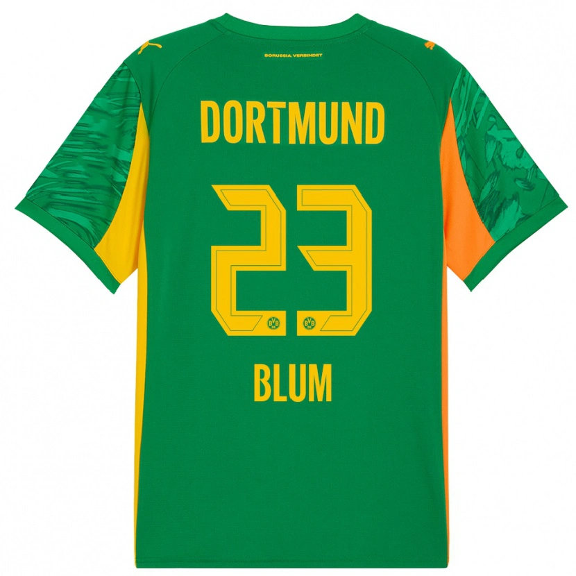 Danxen Kinderen Caroline Blum #23 Groen Oranje Keepersshirt 2025/26 T-Shirt België