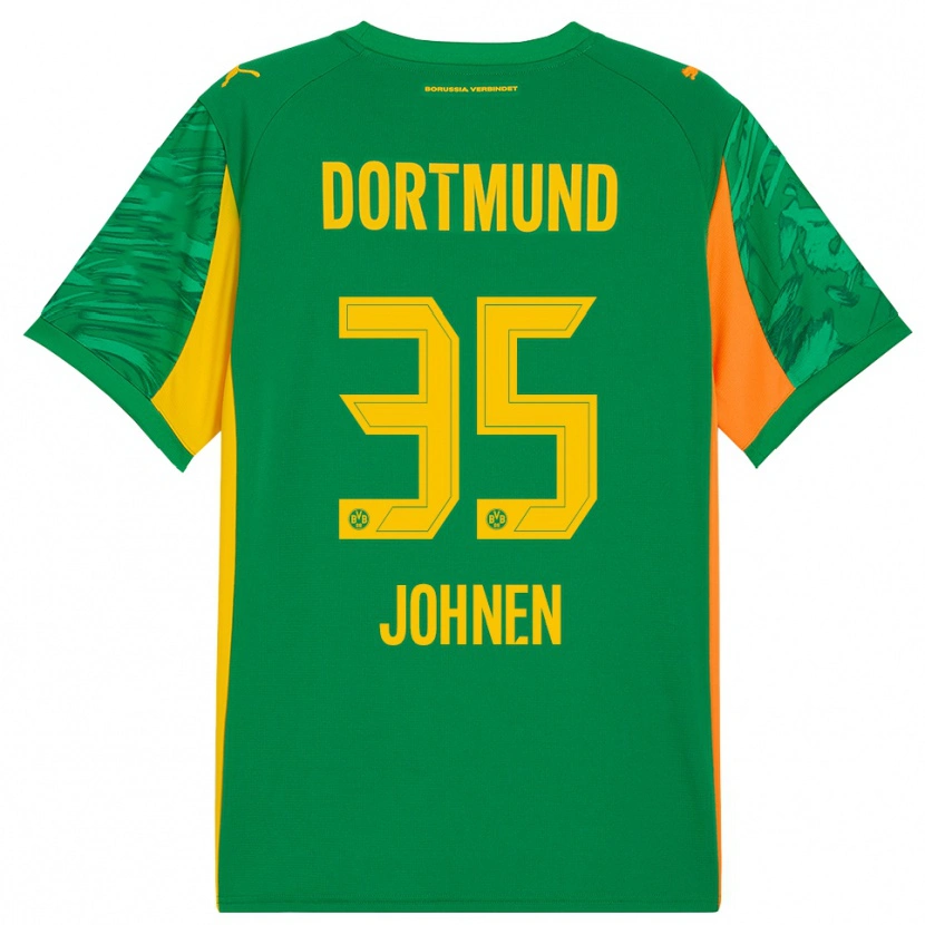 Danxen Kinderen Marcel Johnen #35 Groen Oranje Keepersshirt 2025/26 T-Shirt België
