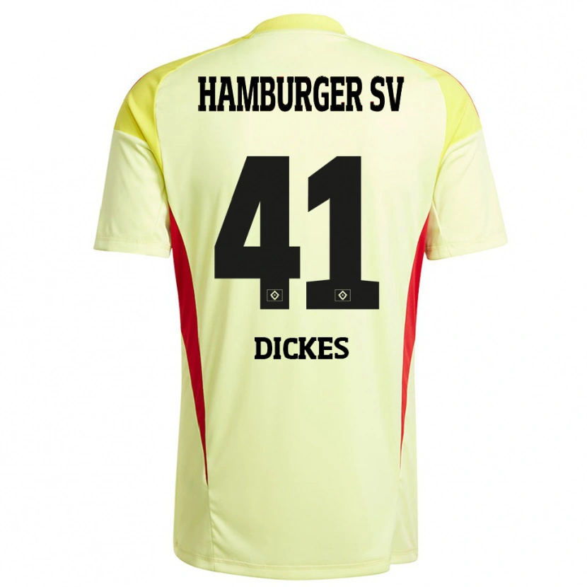 Danxen Kinderen Fernando Dickes #41 Geel Zwart Rood Keepersshirt 2025/26 T-Shirt België