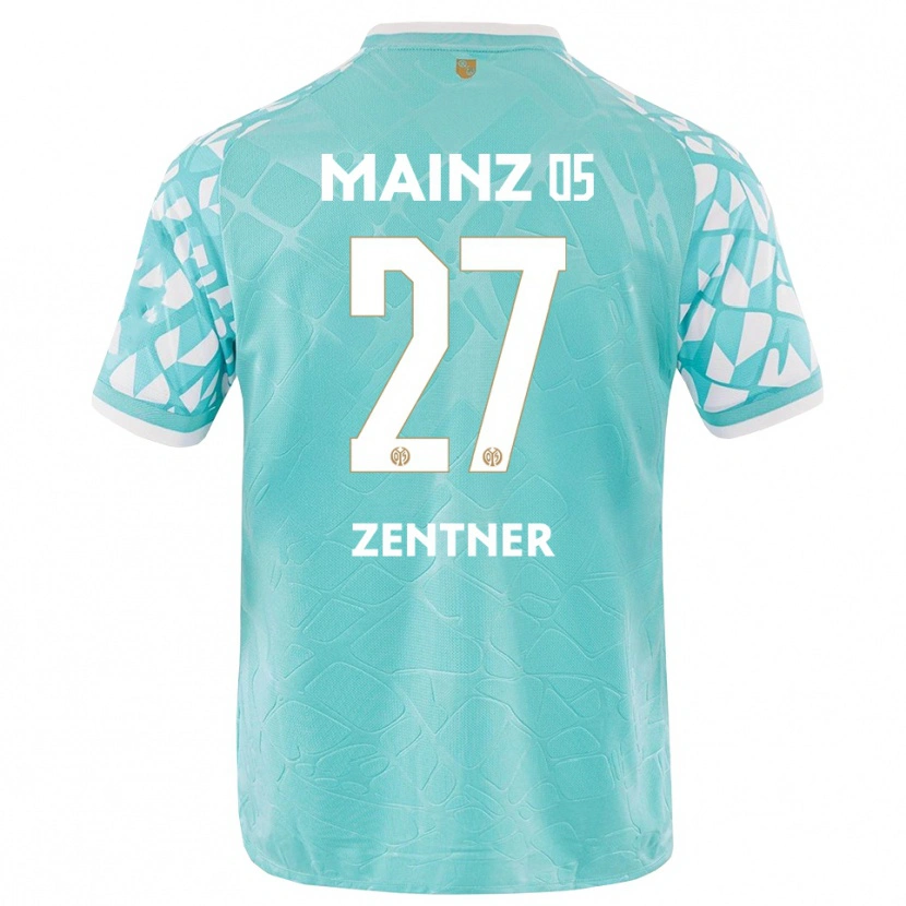 Danxen Kinderen Robin Zentner #27 Turquoise Wit Keepersshirt 2025/26 T-Shirt België
