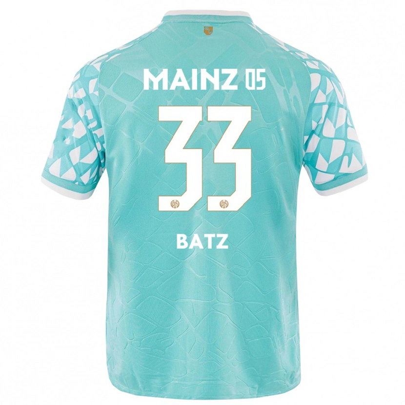 Danxen Kinderen Daniel Batz #33 Turquoise Wit Keepersshirt 2025/26 T-Shirt België