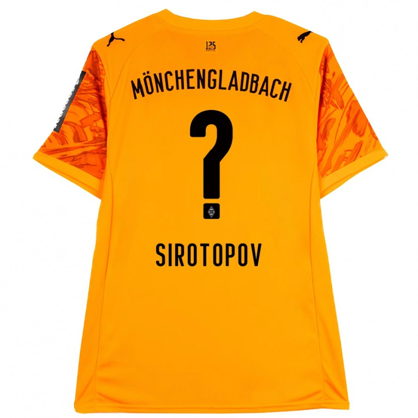 Danxen Kinderen Artem Sirotopov #0 Oranje Geel Zwart Keepersshirt 2025/26 T-Shirt België