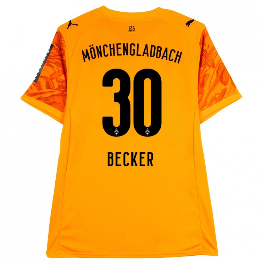 Danxen Kinderen Benjamin Becker #30 Oranje Geel Zwart Keepersshirt 2025/26 T-Shirt België