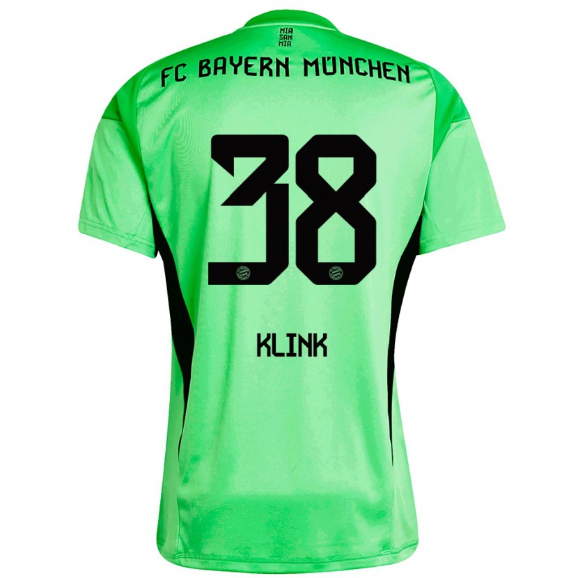 Danxen Kinderen Anna Klink #38 Medium Lente Groen Keepersshirt 2025/26 T-Shirt België