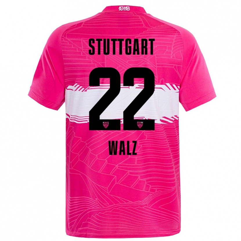 Danxen Kinderen Tom Walz #22 Diep Roze Zwart Keepersshirt 2025/26 T-Shirt België
