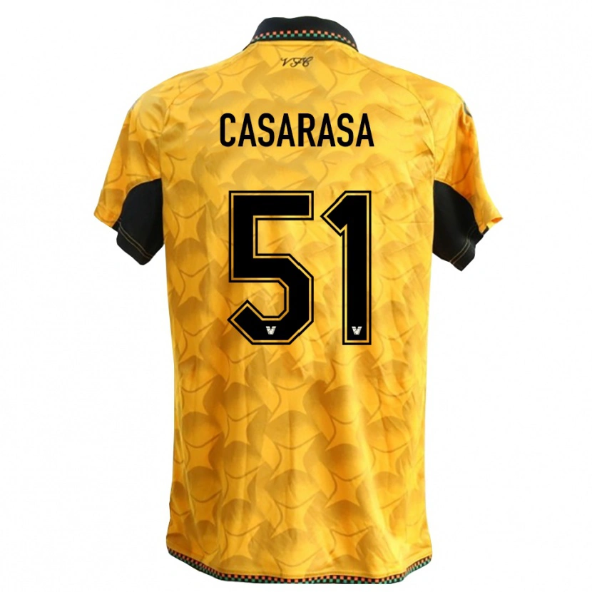 Danxen Kinderen Asia Casarasa #51 Geel Zwart Keepersshirt 2025/26 T-Shirt België