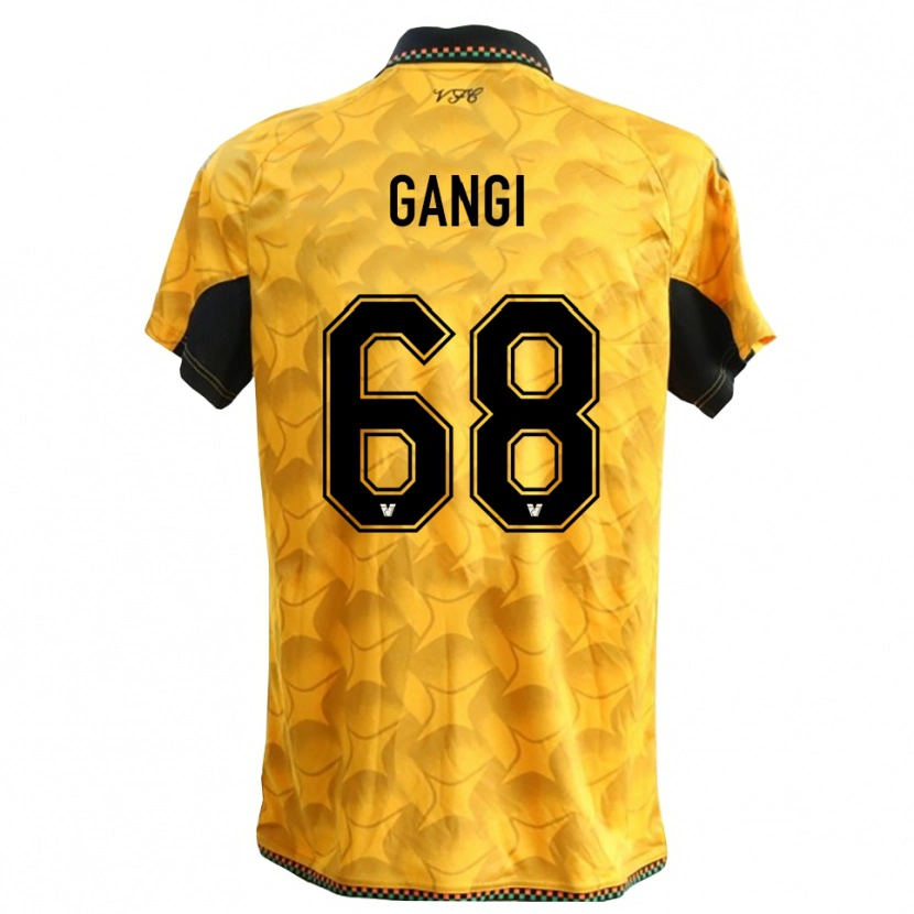 Danxen Kinderen Chiara Gangi #68 Geel Zwart Keepersshirt 2025/26 T-Shirt België