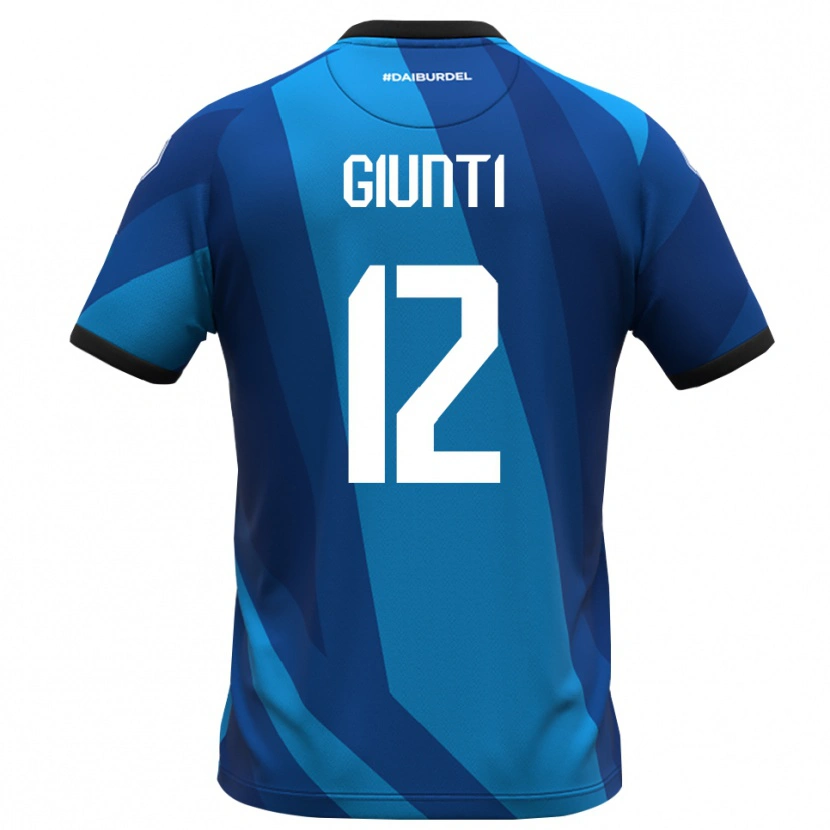 Danxen Kinderen Alessandro Giunti #12 Koningsblauw Oranje Keepersshirt 2025/26 T-Shirt België