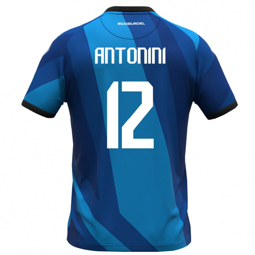 Danxen Kinderen Francesco Antonini #12 Koningsblauw Oranje Keepersshirt 2025/26 T-Shirt België