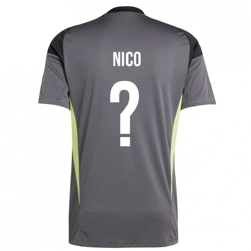 Danxen Kinderen Riccardo Nico #0 Dim Grijs Keepersshirt 2025/26 T-Shirt België