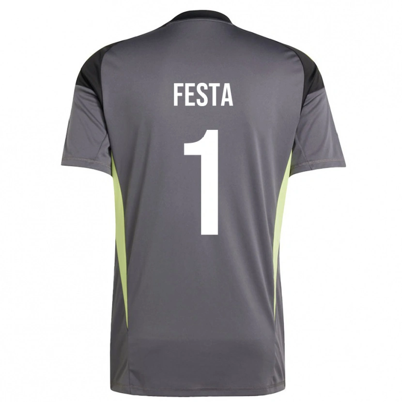 Danxen Kinderen Marco Festa #1 Dim Grijs Keepersshirt 2025/26 T-Shirt België