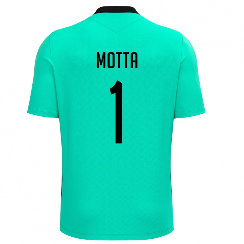 Danxen Kinderen Edoardo Motta #1 Turquoise Zwart Keepersshirt 2025/26 T-Shirt België