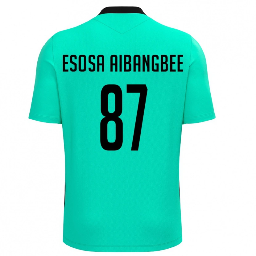 Danxen Kinderen Simon Esosa Aibangbee #87 Turquoise Zwart Keepersshirt 2025/26 T-Shirt België