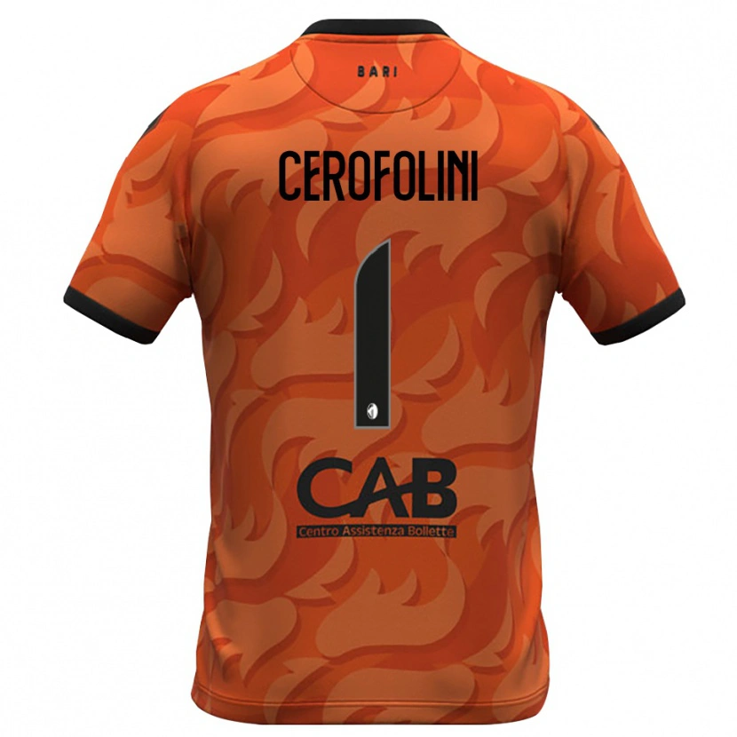 Danxen Kinderen Michele Cerofolini #1 Donker Oranje Zwart Keepersshirt 2025/26 T-Shirt België
