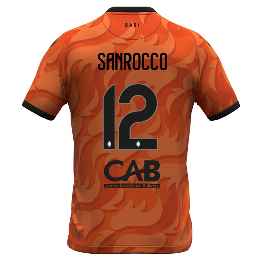 Danxen Kinderen Michele Sanrocco #12 Donker Oranje Zwart Keepersshirt 2025/26 T-Shirt België