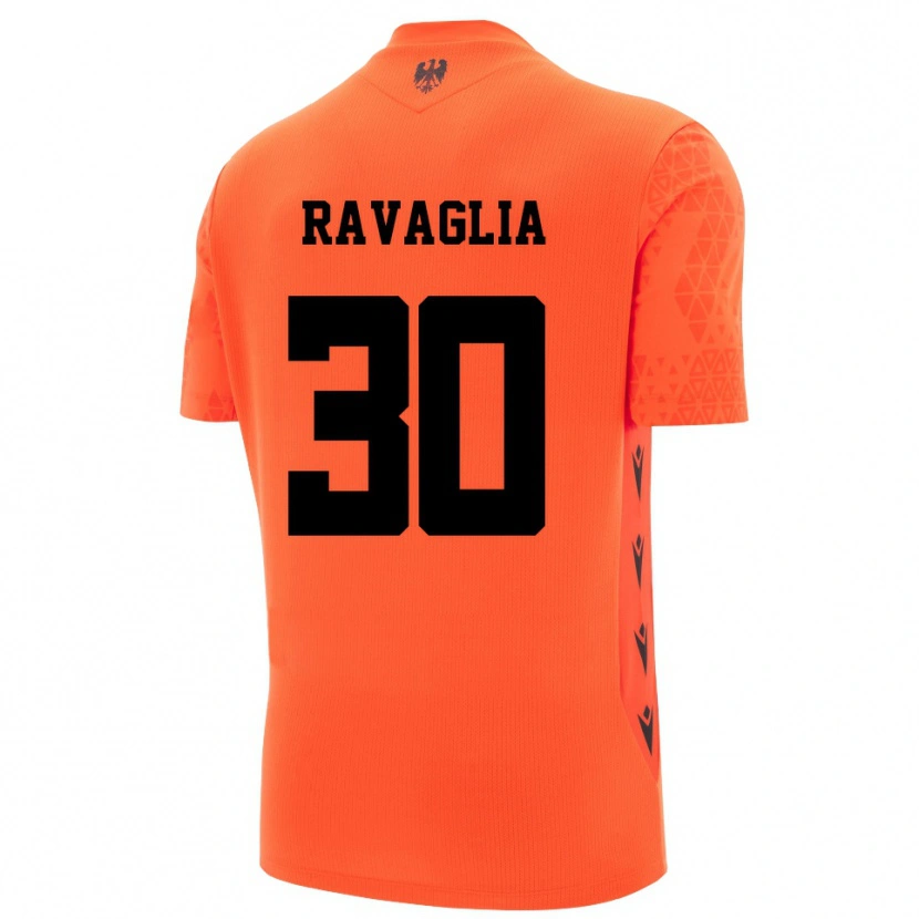 Danxen Kinderen Nicola Ravaglia #30 Donker Oranje Zwart Keepersshirt 2025/26 T-Shirt België