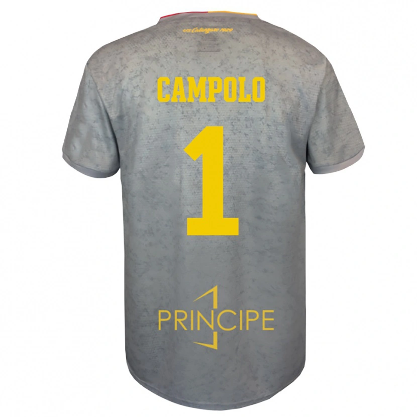 Danxen Kinderen Alessandro Campolo #1 Zilver Zandbruin Keepersshirt 2025/26 T-Shirt België