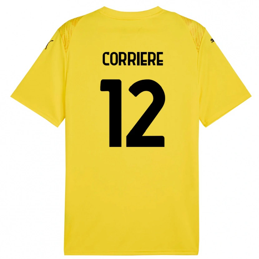Danxen Kinderen Francesco Corriere #12 Geel Zwart Keepersshirt 2025/26 T-Shirt België