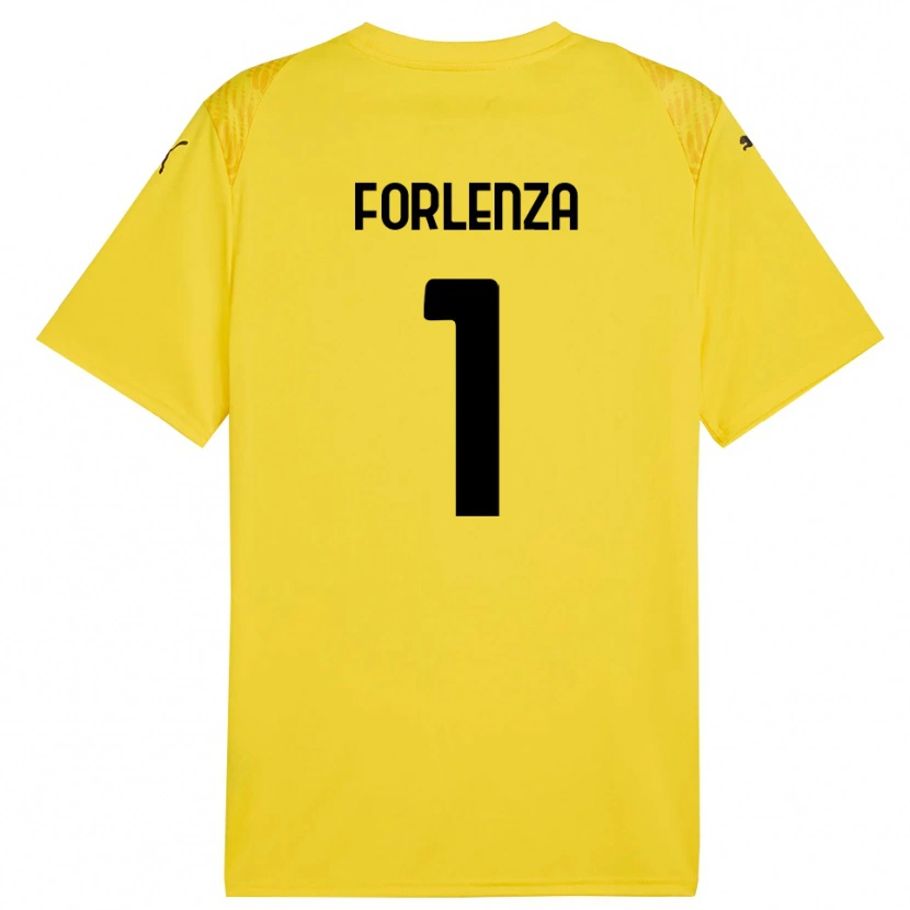 Danxen Kinderen Carlo Forlenza #1 Geel Zwart Keepersshirt 2025/26 T-Shirt België