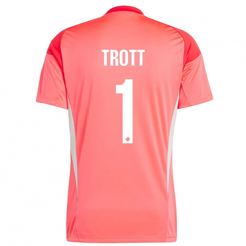 Danxen Kinderen Nathan Trott #1 Rood Wit Keepersshirt 2025/26 T-Shirt België