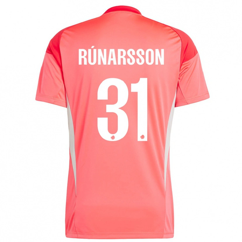 Danxen Kinderen Rúnar Alex Rúnarsson #31 Rood Wit Keepersshirt 2025/26 T-Shirt België