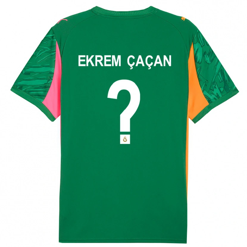 Danxen Kinderen Yağız Ekrem Çaçan #0 Groen Oranje Roze Keepersshirt 2025/26 T-Shirt België