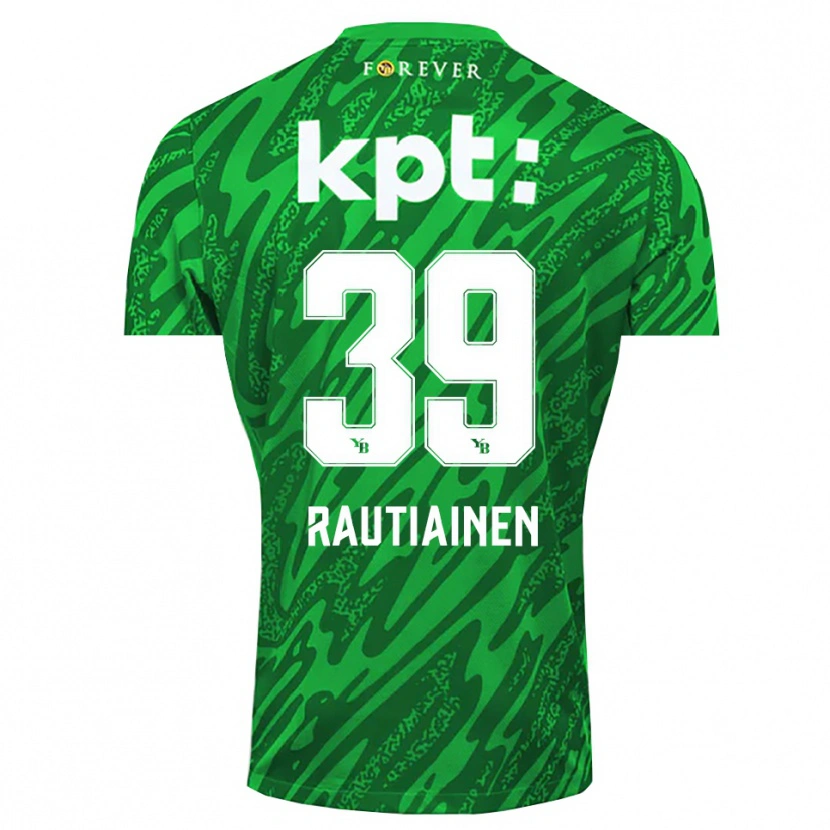 Danxen Kinderen Iina Rautiainen #39 Groen Wit Keepersshirt 2025/26 T-Shirt België