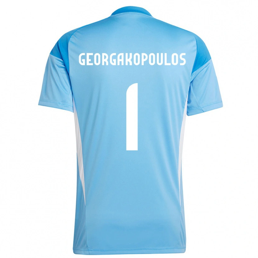 Danxen Kinderen Iason Georgakopoulos #1 Diep Hemelsblauw Keepersshirt 2025/26 T-Shirt België