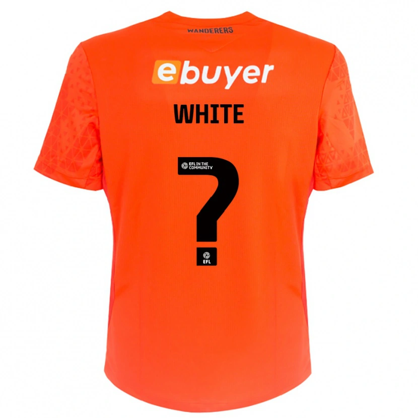Danxen Kinderen Annabelle White #0 Oranje Zwart Keepersshirt 2025/26 T-Shirt België