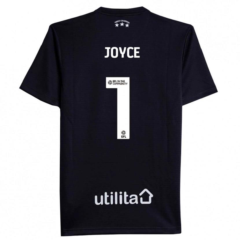 Danxen Kinderen Lauren Joyce #1 Zwart Wit Keepersshirt 2025/26 T-Shirt België