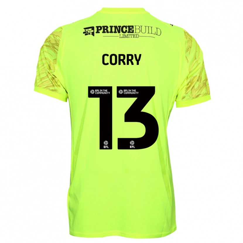 Danxen Kinderen Neive Corry #13 Fluorescerend Groen Zwart Keepersshirt 2025/26 T-Shirt België
