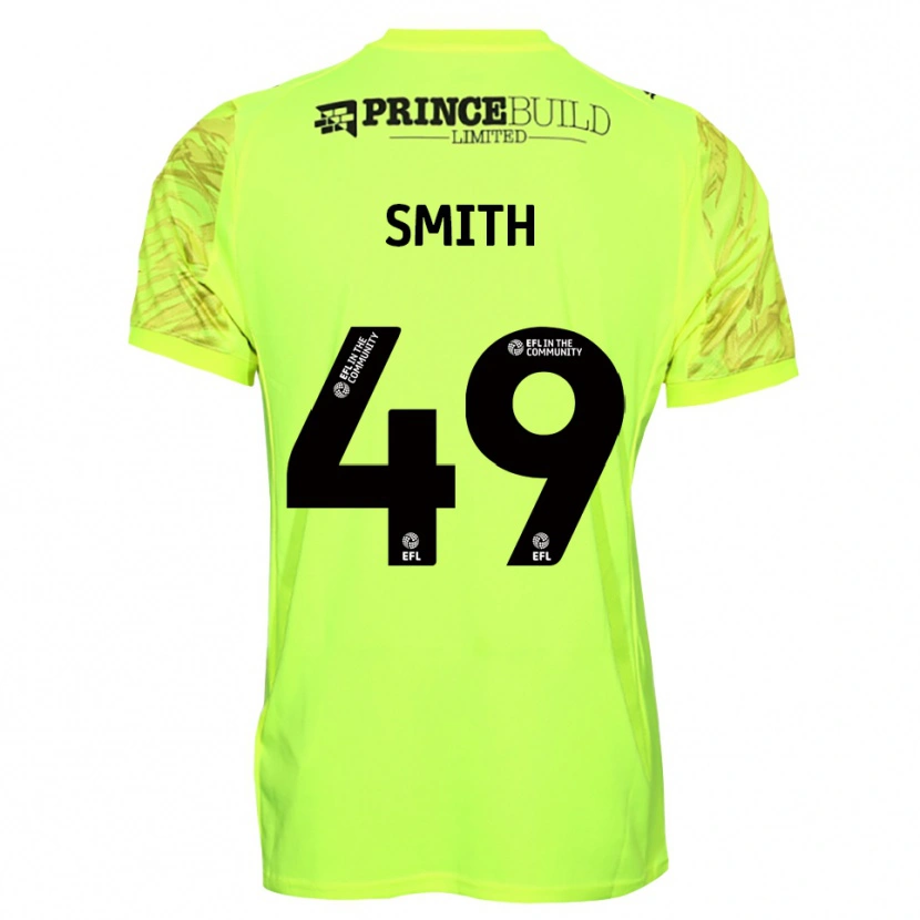 Danxen Kinderen Bastian Smith #49 Fluorescerend Groen Zwart Keepersshirt 2025/26 T-Shirt België