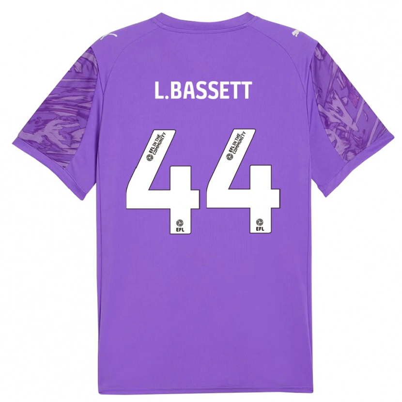 Danxen Kinderen Louis Bassett #44 Paars Wit Keepersshirt 2025/26 T-Shirt België