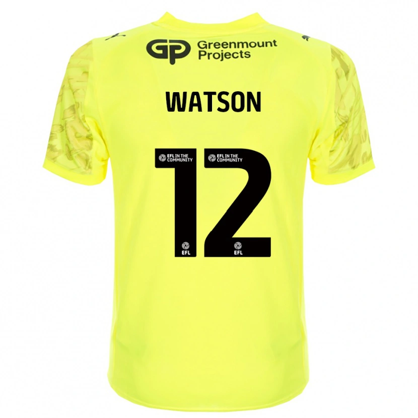 Danxen Kinderen Tom Watson #12 Fluorescerend Groen Zwart Keepersshirt 2025/26 T-Shirt België
