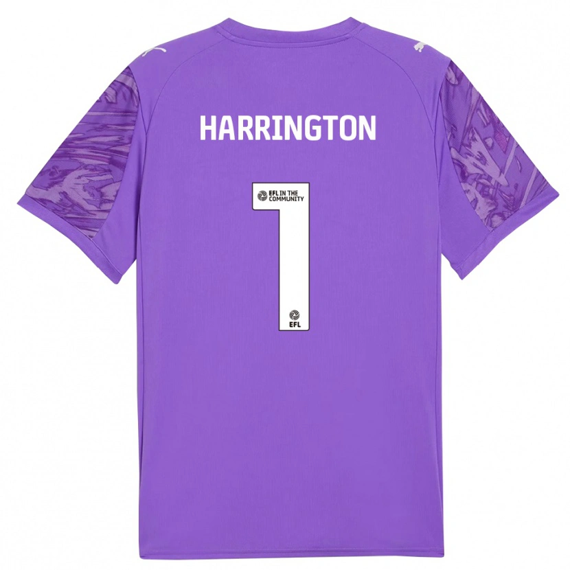 Danxen Kinderen David Harrington #1 Paars Rood Keepersshirt 2025/26 T-Shirt België
