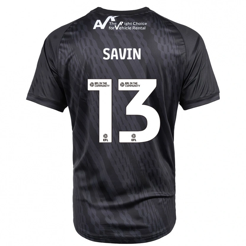 Danxen Kinderen Toby Savin #13 Zwart Wit Keepersshirt 2025/26 T-Shirt België