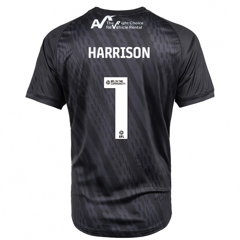 Danxen Kinderen Elyh Harrison #1 Zwart Wit Keepersshirt 2025/26 T-Shirt België