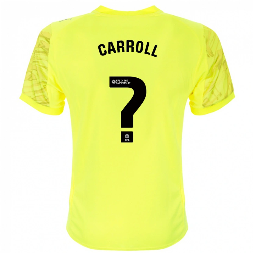 Danxen Kinderen Rhianne Carroll #0 Geel Zwart Keepersshirt 2025/26 T-Shirt België