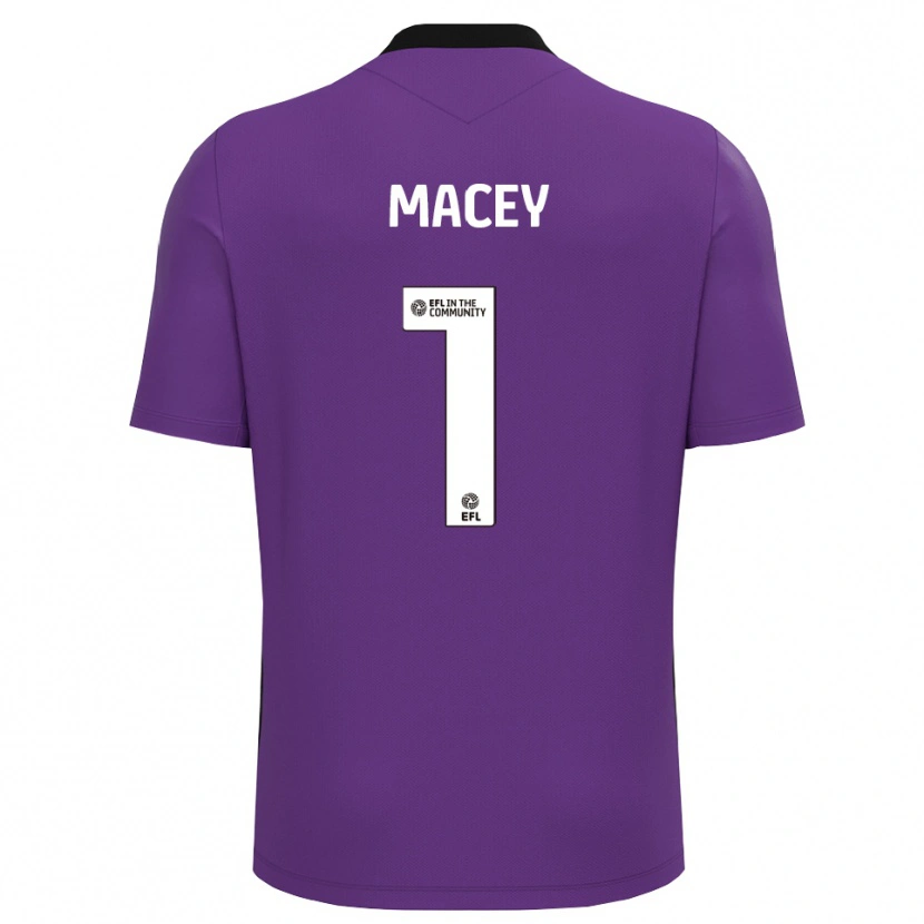 Danxen Kinderen Matt Macey #1 Paars Wit Keepersshirt 2025/26 T-Shirt België