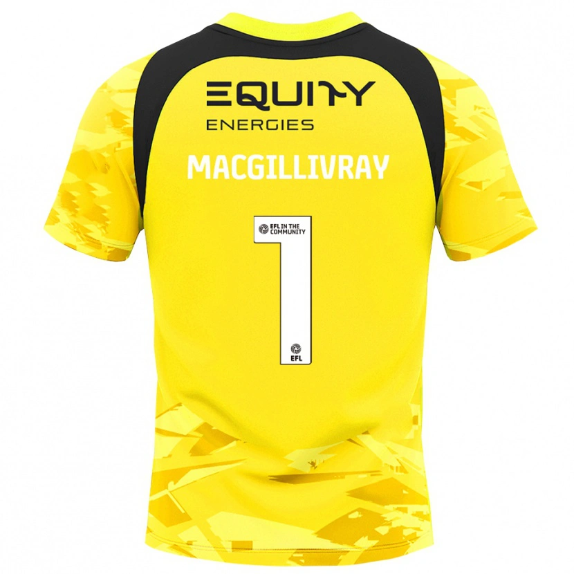 Danxen Kinderen Craig MacGillivray #1 Lichtgeel Glack Keepersshirt 2025/26 T-Shirt België