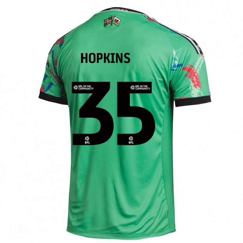 Danxen Kinderen Bailey Hopkins #35 Groen Rood Keepersshirt 2025/26 T-Shirt België